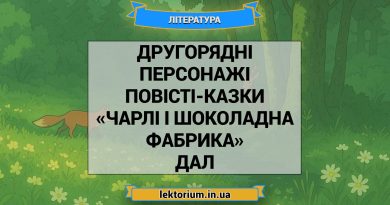 Другорядні персонажі повісті-казки «Чарлі і шоколадна фабрика» Дал
