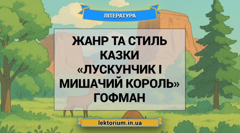 Жанр та стиль казки «Лускунчик і Мишачий король» Гофман