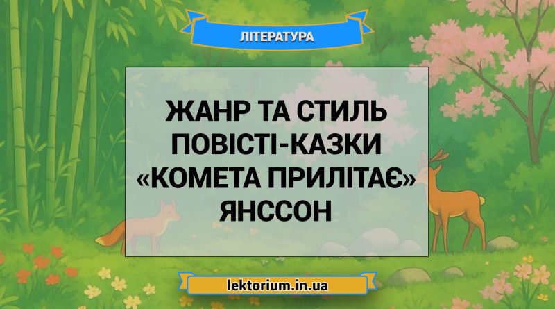 Жанр та стиль повісті-казки «Комета прилітає» Янссон