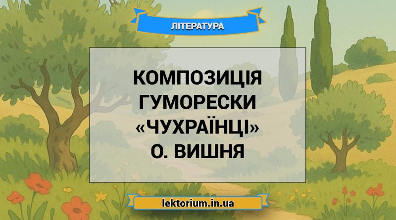 Композиція гуморески «Чухраїнці» О. Вишня