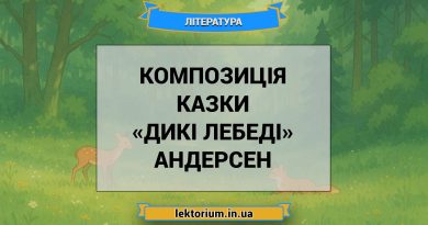 Композиція казки «Дикі лебеді» Андерсен