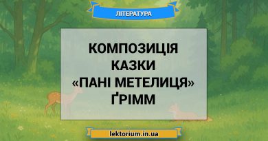 Композиція казки «Пані Метелиця» Ґрімм