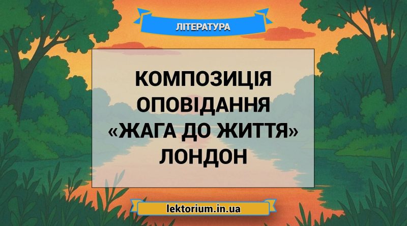 Композиція оповідання «Жага до життя» Лондон