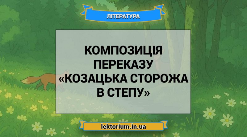 Композиція переказу «Козацька сторожа в степу»