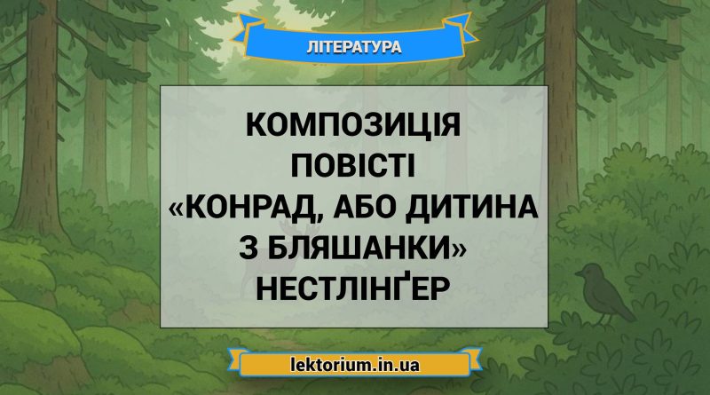 Композиція повісті «Конрад, або Дитина з бляшанки» Нестлінґер