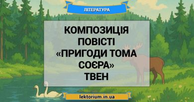 Композиція повісті «Пригоди Тома Соєра» Твен