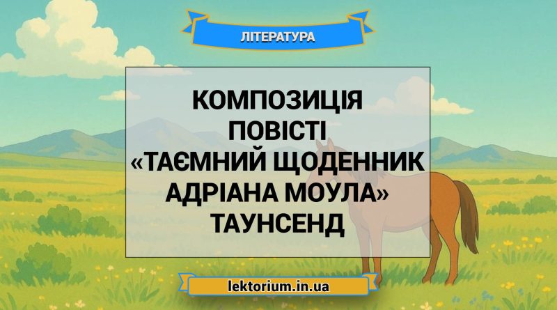 Композиція повісті «Таємний щоденник Адріана Моула» Таунсенд