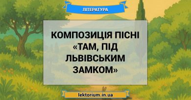 Композиція пісні «Там, під львівським замком»