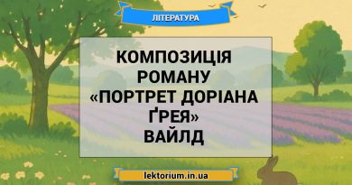 Композиція роману «Портрет Доріана Ґрея» Вайлд