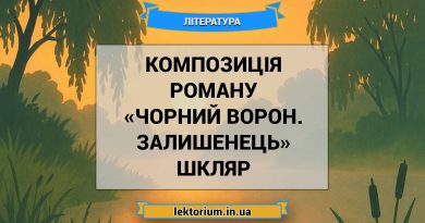 Композиція роману «Чорний ворон. Залишенець» Шкляр