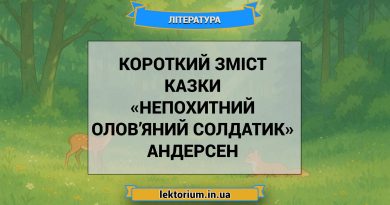 Короткий зміст казки «Непохитний олов’яний солдатик» Андерсен
