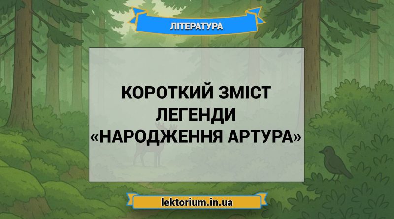 Короткий зміст легенди «Народження Артура»