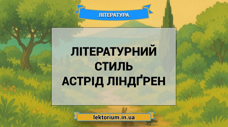 Літературний стиль Астрід Ліндґрен