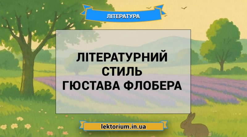 Літературний стиль Гюстава Флобера