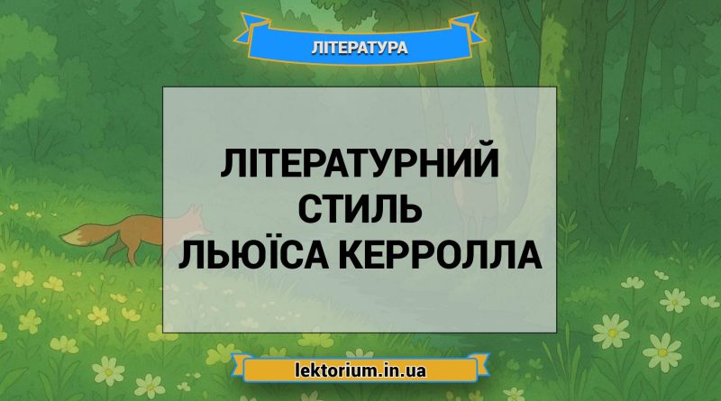 Літературний стиль Льюїса Керролла