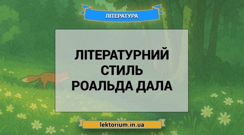 Літературний стиль Роальда Дала