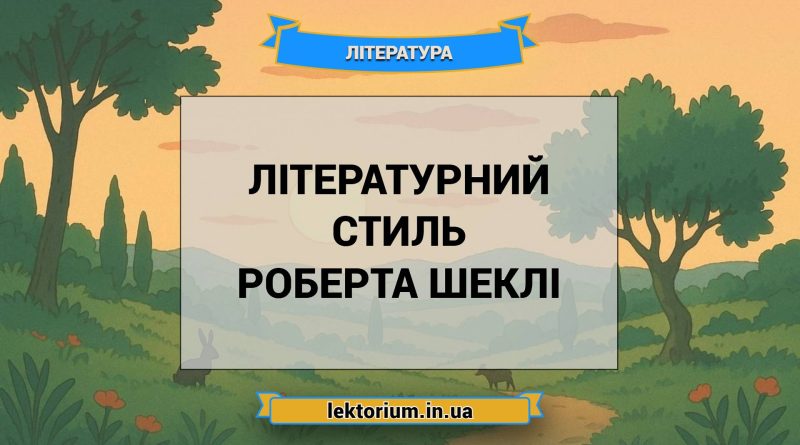 Літературний стиль Роберта Шеклі