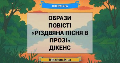 Образи повісті «Різдвяна пісня в прозі» Дікенс