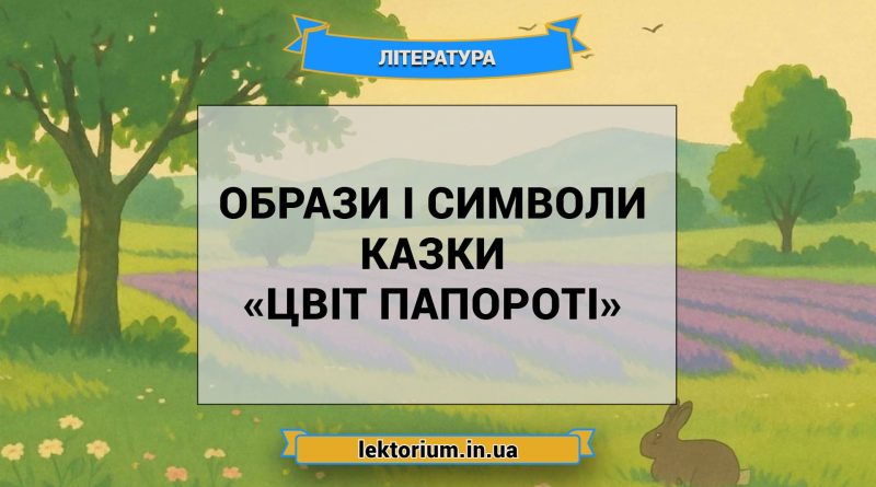 Образи і символи казки «Цвіт папороті»