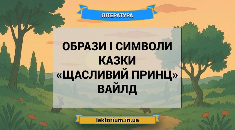 Образи і символи казки «Щасливий принц» Вайлд