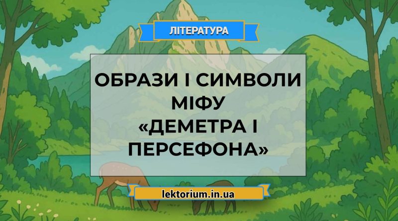 Образи і символи міфу «Деметра і Персефона»
