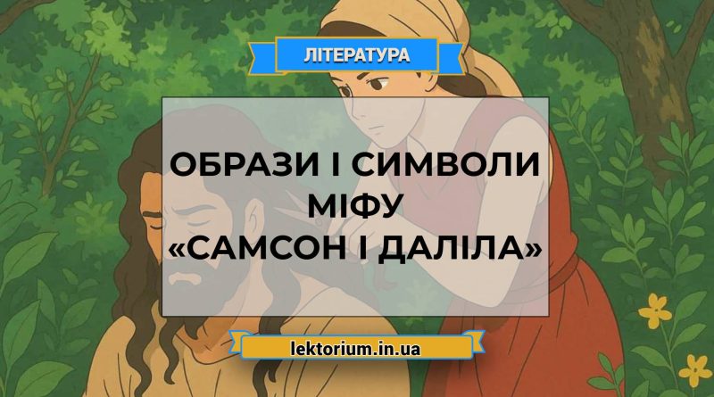Образи і символи міфу «Самсон і Даліла»