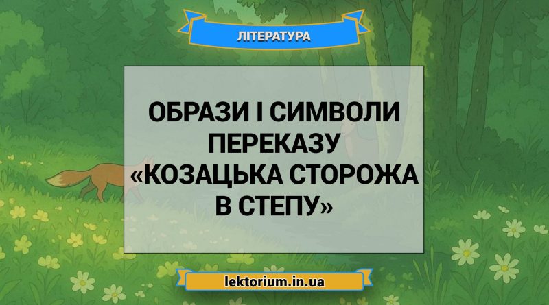 Образи і символи переказу «Козацька сторожа в степу»