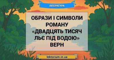 Образи і символи роману «Двадцять тисяч льє під водою» Верн