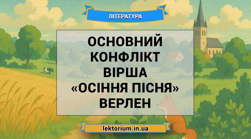 Основний конфлікт вірша «Осіння пісня» Верлен