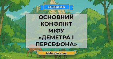 Основний конфлікт міфу «Деметра і Персефона»