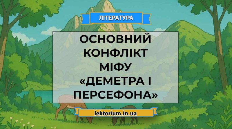 Основний конфлікт міфу «Деметра і Персефона»