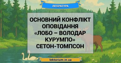 Основний конфлікт оповідання «Лобо – володар Курумпо» Сетон-Томпсон