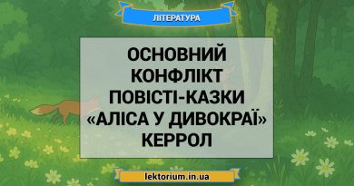 Основний конфлікт повісті-казки «Аліса у Дивокраї» Керрол