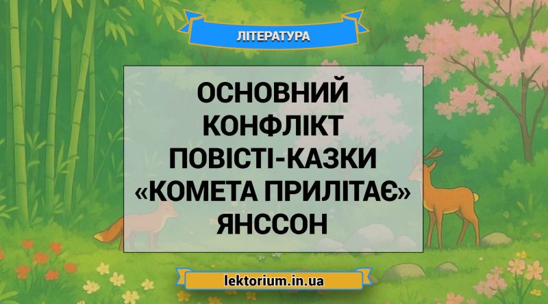 Основний конфлікт повісті-казки «Комета прилітає» Янссон