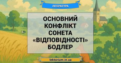 Основний конфлікт сонета «Відповідності» Бодлер