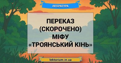 Переказ (скорочено) міфу «Троянський кінь»