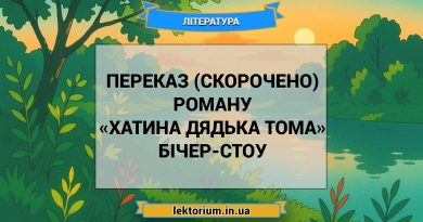 Переказ (скорочено) роману «Хатина дядька Тома» Бічер-Стоу