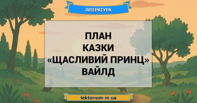 План казки «Щасливий принц» Вайлд