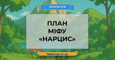 План міфу «Нарцис»