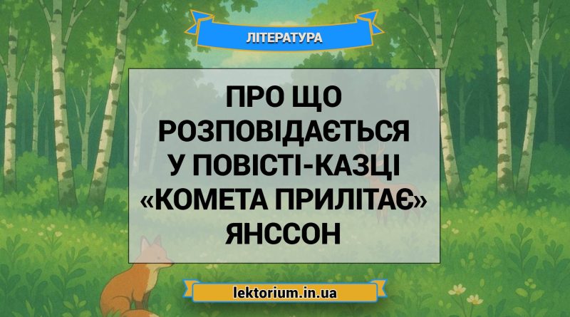 Про що розповідається у повісті-казці «Комета прилітає» Янссон