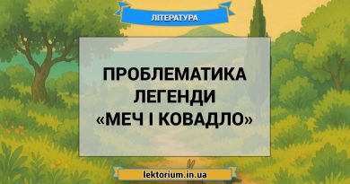 Проблематика легенди «Меч і ковадло»