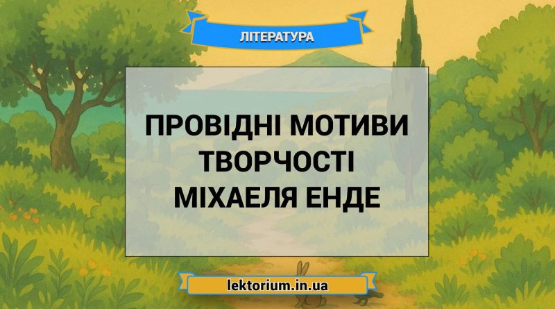Провідні мотиви творчості Міхаеля Енде
