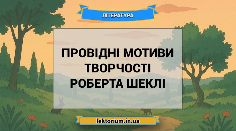 Провідні мотиви творчості Роберта Шеклі