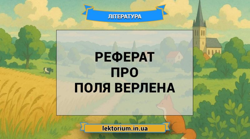 Реферат про Поля Верлена