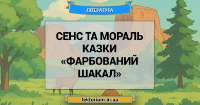 Сенс та мораль казки «Фарбований шакал»