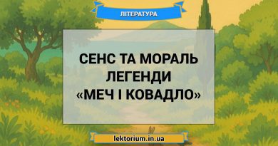 Сенс та мораль легенди «Меч і ковадло»
