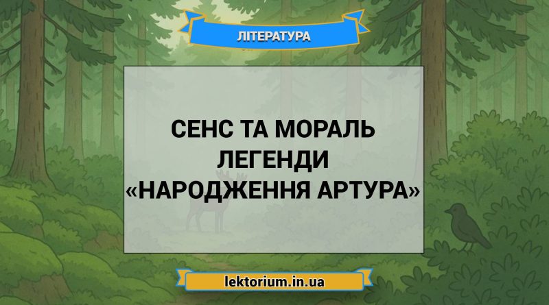 Сенс та мораль легенди «Народження Артура»