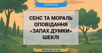 Сенс та мораль оповідання «Запах думки» Шеклі