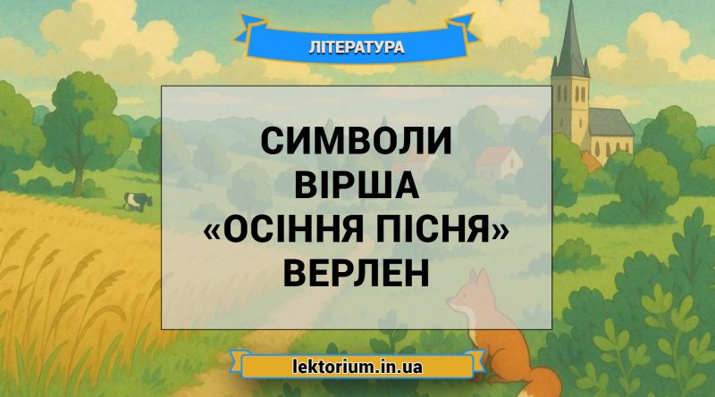 Символи вірша «Осіння пісня» Верлен