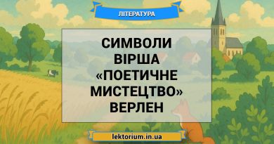 Символи вірша «Поетичне мистецтво» Верлен